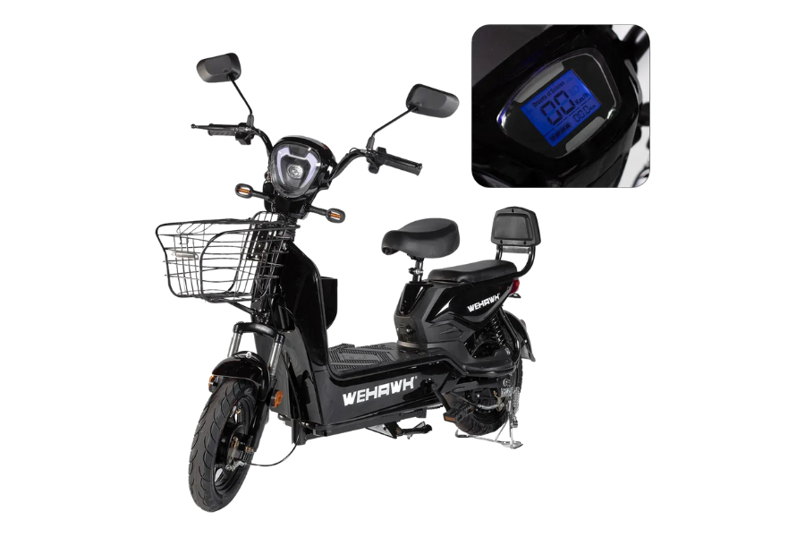 Scooter Bicicleta Elétrica Wehawk Basket 500W – Mobilidade Inteligente e Econômica