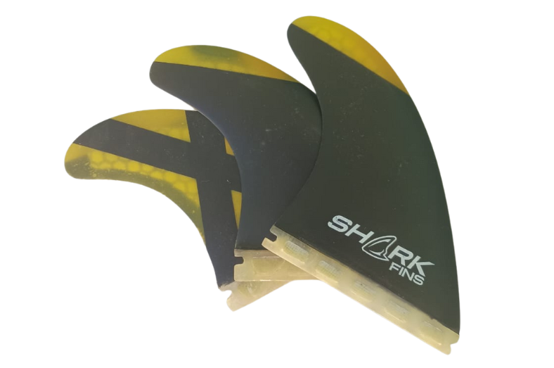 Quilha Shark Fins Média Personalizada Laranja