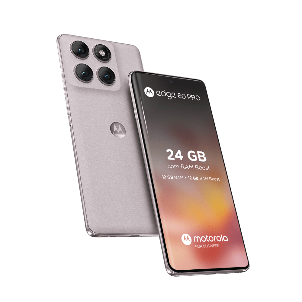 Motorola edge 60 pro 5G 512GB 24GB (12GB RAM+12GB Ram Boost) Tela Quad-Curve moto AI 50MP Sony Camera ultrarresistencia militar IP68 + IP69 – Off-White